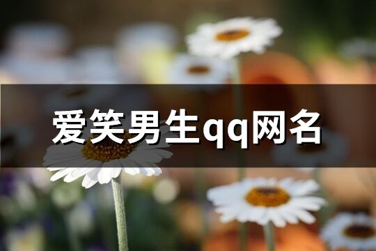 愛笑男生qq網名(120個)