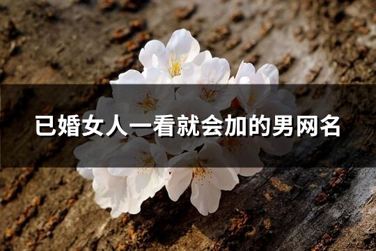 已婚女人一看就會加的男網名(共121個)