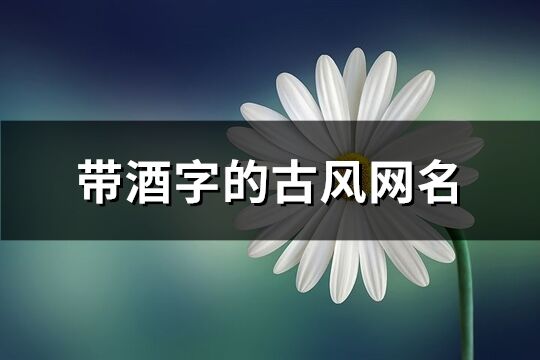 帶酒字的古風網名(180個)