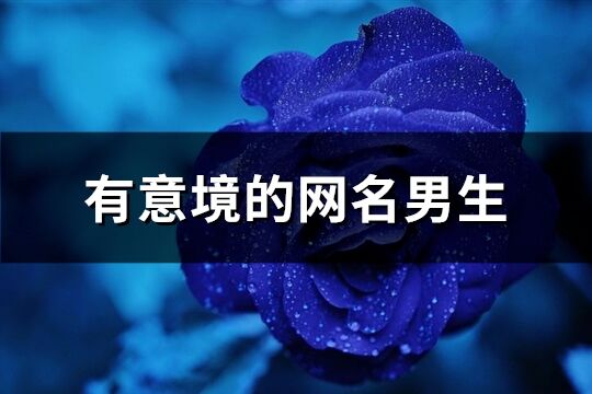 有意境的網名男生(優選395個)