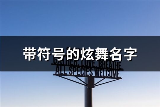帶符號的炫舞名字(127個)