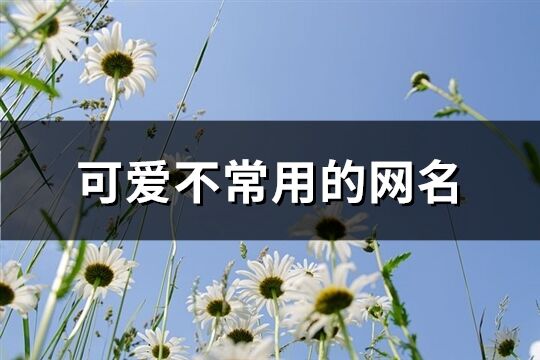 可愛不常用的網名(共135個)