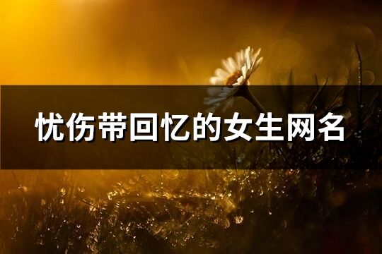 憂傷帶回憶的女生網名(211個)
