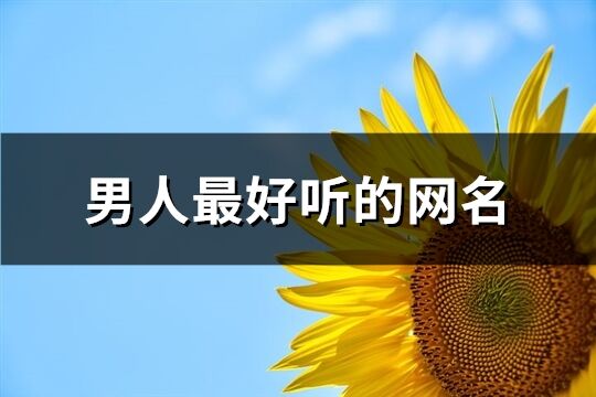 男人最好聽(tīng)的網(wǎng)名(460個(gè))