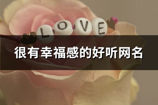 很有幸福感的好聽網名(精選335個)