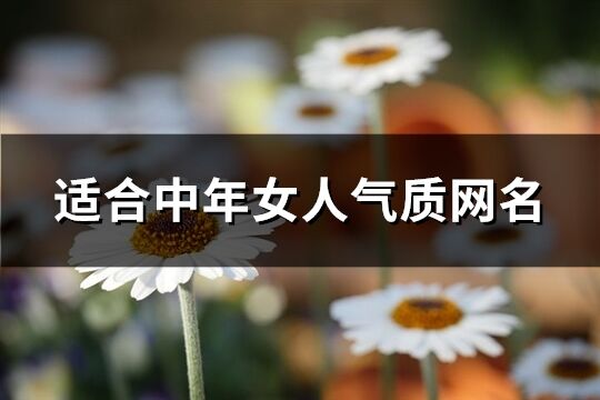 適合中年女人氣質網名(優選175個)