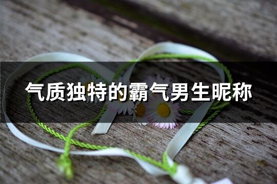 氣質獨特的霸氣男生昵稱(精選83個)
