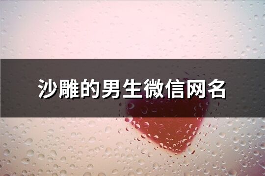 沙雕的男生微信網名(90個)