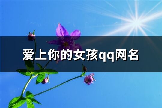 愛上你的女孩qq網名(精選79個)