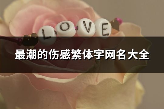 最潮的傷感繁體字網名大全(共108個)