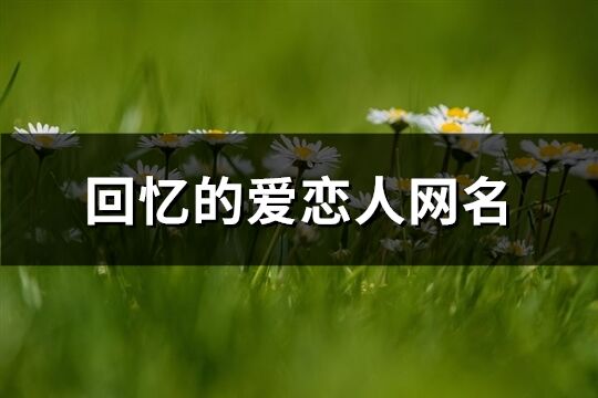 回憶的愛戀人網名(140個)