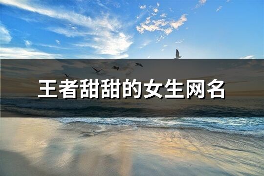 王者甜甜的女生網名(精選237個)