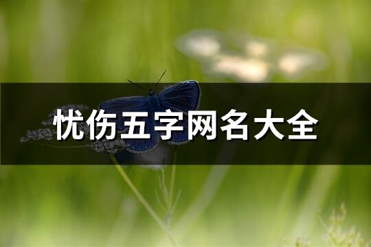 憂傷五字網(wǎng)名大全(共113個)