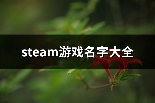 steam游戲名字大全(精選198個(gè))
