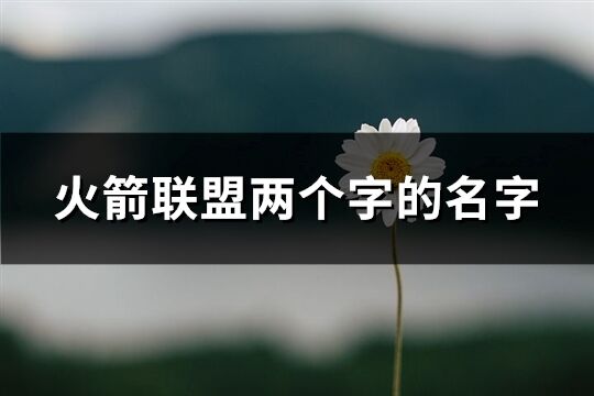 火箭聯盟兩個字的名字(共119個)