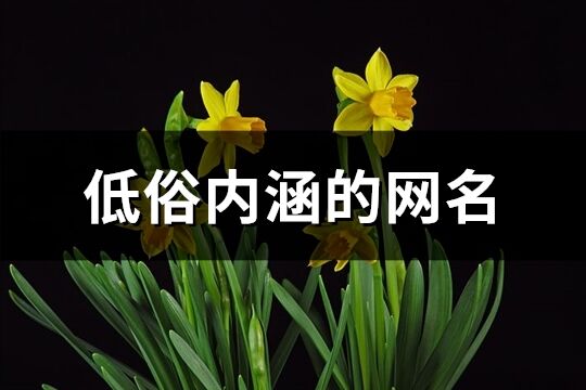 低俗內(nèi)涵的網(wǎng)名(共738個)