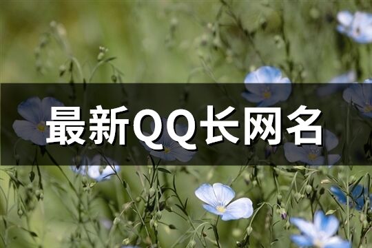 最新QQ長網(wǎng)名(89個)