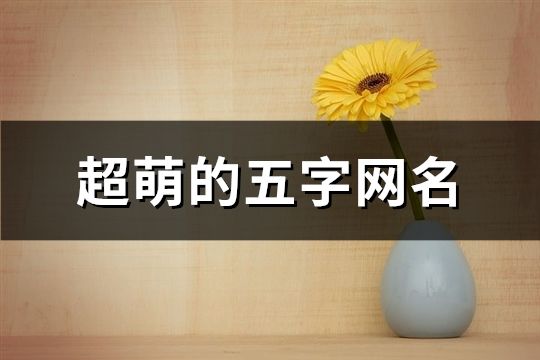 超萌的五字網(wǎng)名(共104個(gè))