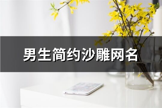 男生簡約沙雕網(wǎng)名(共192個)