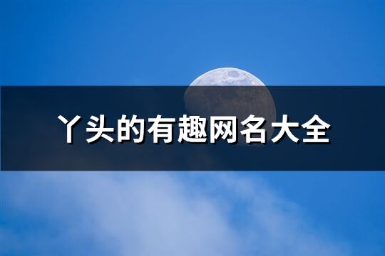 丫頭的有趣網(wǎng)名大全(198個(gè))