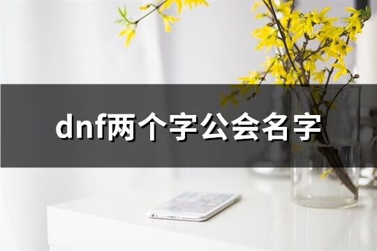 dnf兩個字公會名字(191個)