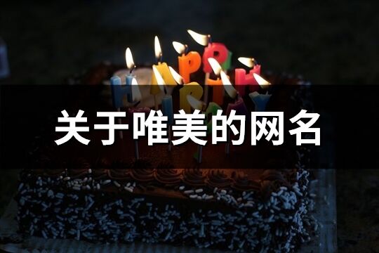 關于唯美的網名(共277個)