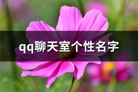 qq聊天室個性名字(77個)