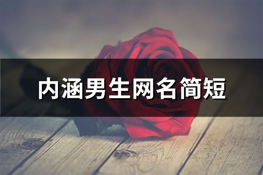 內涵男生網名簡短(精選97個)