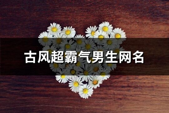 古風超霸氣男生網名(108個)