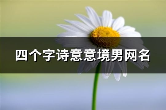 四個字詩意意境男網名(133個)