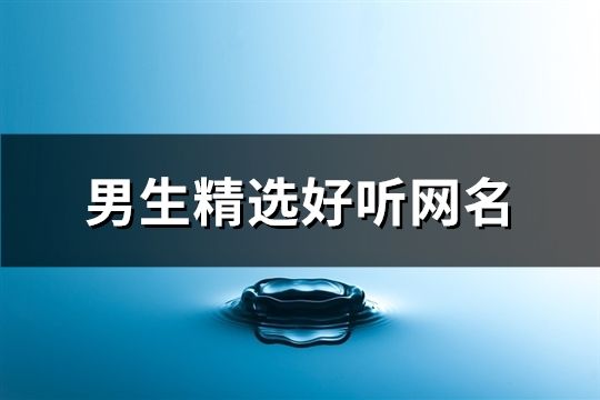 男生精選好聽網(wǎng)名(精選190個(gè))
