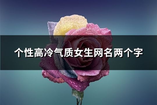 個(gè)性高冷氣質(zhì)女生網(wǎng)名兩個(gè)字(共193個(gè))