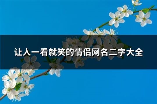 讓人一看就笑的情侶網名二字大全(111個)