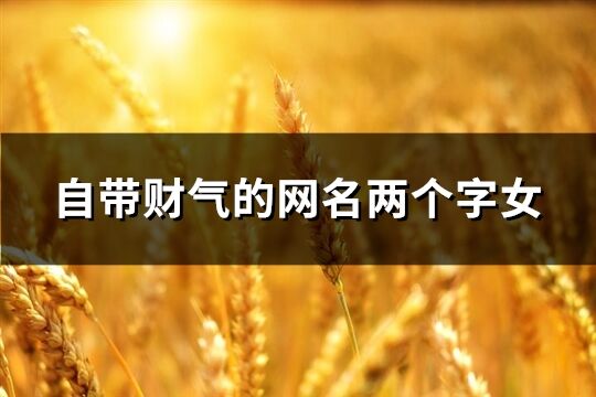 自帶財氣的網名兩個字女(177個)