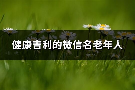 健康吉利的微信名老年人(120個)