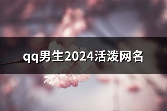qq男生2024活潑網名(62個)