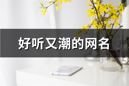 好聽又潮的網名(125個)