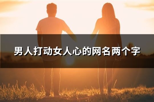 男人打動女人心的網(wǎng)名兩個字(193個)