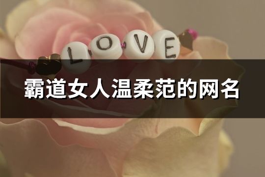 霸道女人溫柔范的網名(254個)