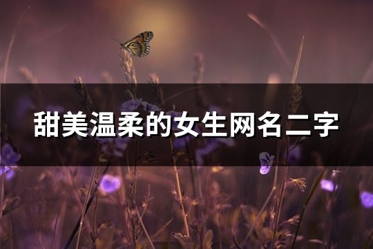 甜美溫柔的女生網名二字(189個)
