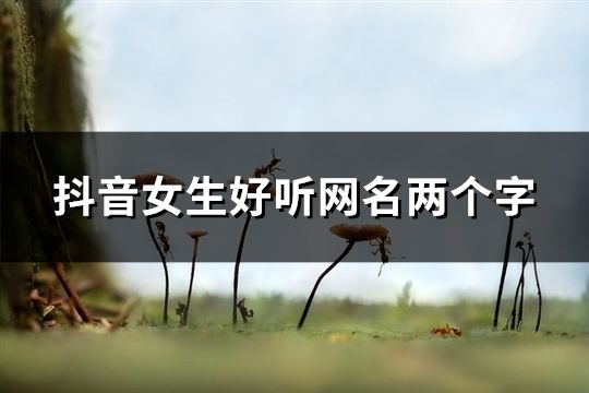 抖音女生好聽網(wǎng)名兩個(gè)字(222個(gè))