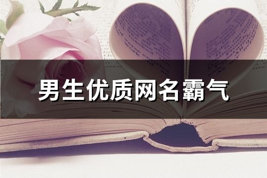 男生優質網名霸氣(精選191個)