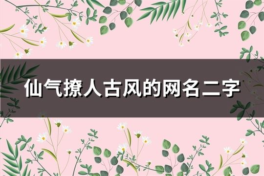 仙氣撩人古風(fēng)的網(wǎng)名二字(90個)