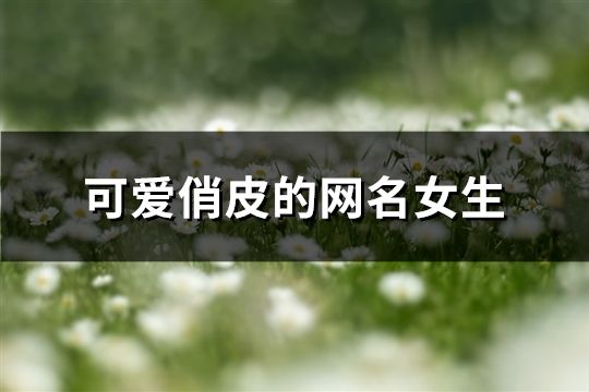 可愛俏皮的網名女生(161個)