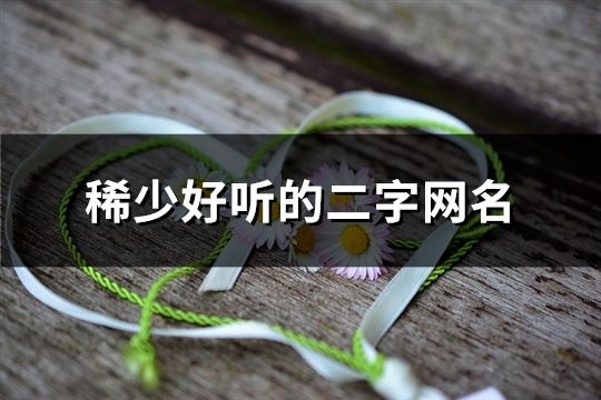 稀少好聽的二字網名(精選134個)