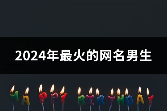 2024年最火的網名男生(共281個)