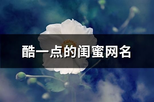 酷一點(diǎn)的閨蜜網(wǎng)名(共83個(gè))