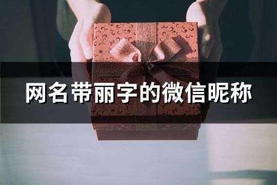 網名帶麗字的微信昵稱(共119個)