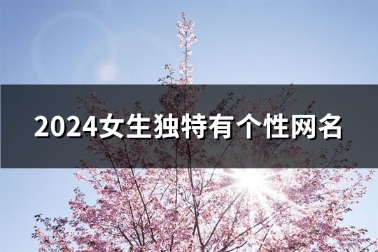 2024女生獨(dú)特有個(gè)性網(wǎng)名(精選70個(gè))