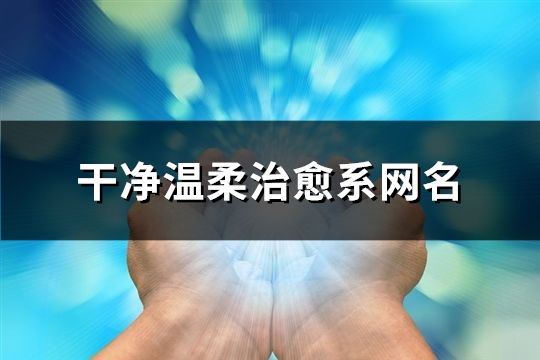 干凈溫柔治愈系網名(精選189個)